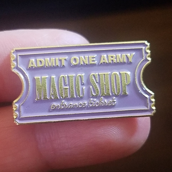 2 for $13 BTS Army Magic Shop Entrance Ticket Pin - Picture 3 of 6